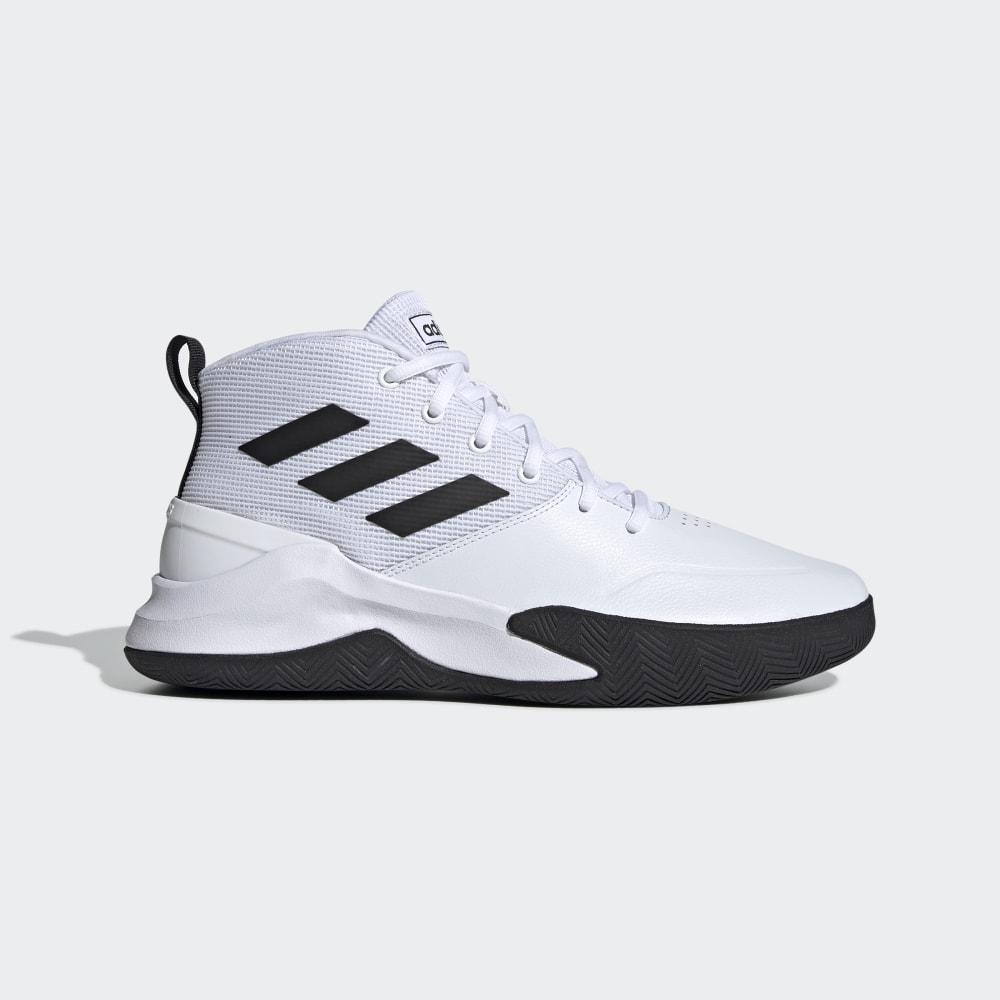 Adidasi Baschet Adidas Own The Game Barbati Romania - Albi/Negrii EE9631